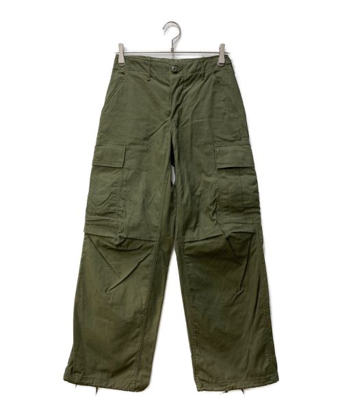 US ARMY（ユーエスアーミー）US ARMY (ユーエス アーミー) JUMGLE FATIGUE PANTS 60s カーキ サイズ:XSの古着・服飾アイテム