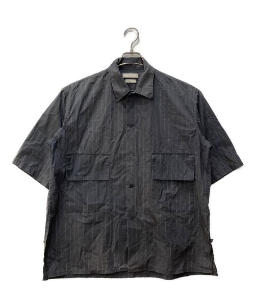 YOKE（ヨーク）YOKE (ヨーク) シャツ HAND STRIPE PRINT SHIRT YK22SS0327SH ブラック サイズ:Lの古着・服飾アイテム