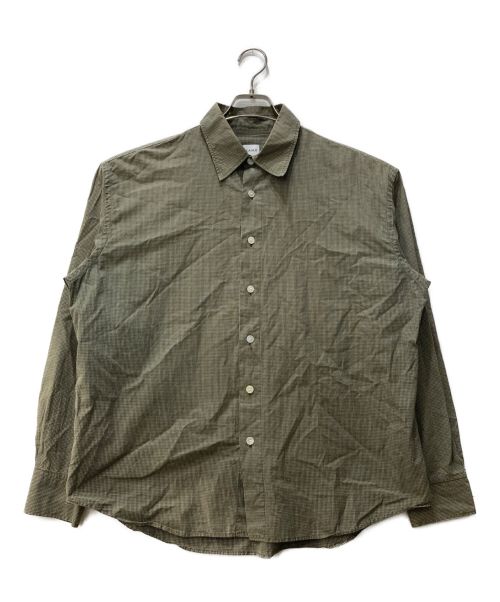 kaiko（カイコー）kaiko (カイコー) シャツ  LARGER CHECK SHIRT   KAIKO-18-052 グリーン サイズ:Lの古着・服飾アイテム