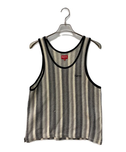 SUPREME（シュプリーム）SUPREME (シュプリーム) タンクトップ　Knit Stripe Tank Top　19SS ベージュ サイズ:Mの古着・服飾アイテム