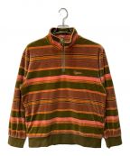 SUPREMEシュプリーム）の古着「フリースジャケット　stripe velour half zip pullover　20AW」｜マルチカラー