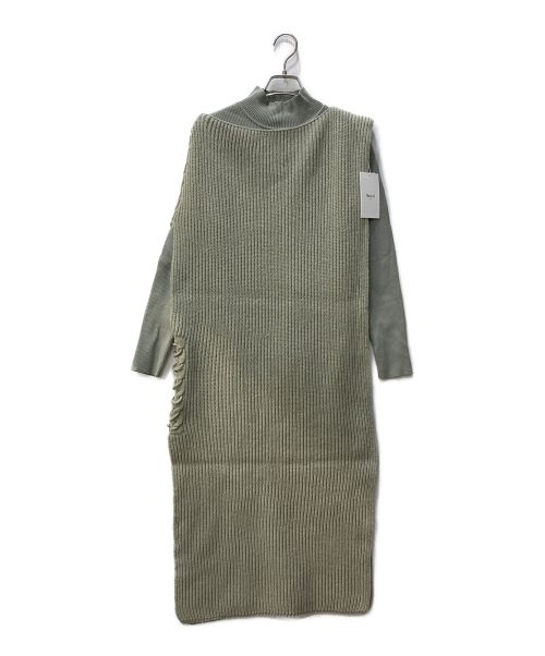 Ameri（アメリ）Ameri (アメリ) 4WAY MUFFLER LAYERED KNIT　01020120661 グリーン サイズ:FREEの古着・服飾アイテム