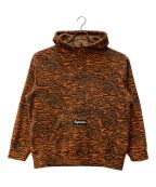 SUPREMEシュプリーム）の古着「POLARTEC HALF ZIP PULLOVER  21AW」｜ブラック×オレンジ