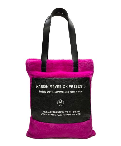 MAISON MAVERICK PRESENTS（メゾンマーベリック プレゼンツ）MAISON MAVERICK PRESENTS (メゾンマーベリック プレゼンツ) タイベックファートートバッグ パープル×ブラックの古着・服飾アイテム