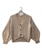 HER LIP TOハーリップトゥ）の古着「Essential mohair blend cardigan 1223206057」｜ベージュ