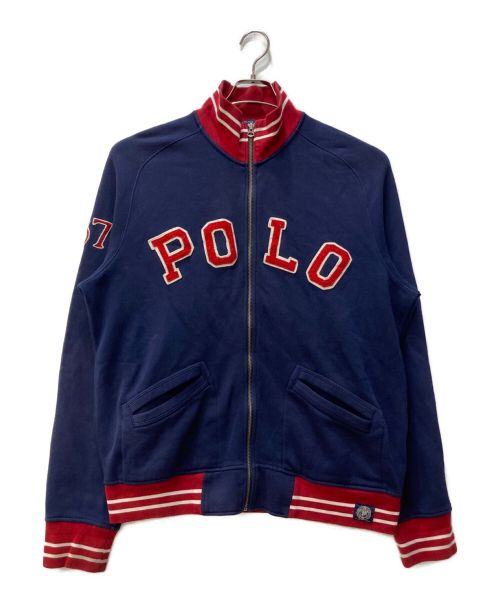 POLO RALPH LAUREN（ポロ・ラルフローレン）POLO RALPH LAUREN (ポロ・ラルフローレン) スウェットジャケット ネイビー サイズ:Lの古着・服飾アイテム