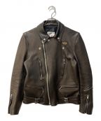 Lewis Leathers×THE REAL McCOY'Sルイスレザース×ザ・リアルマッコイズ）の古着「レザージャケット　LLJT2012」｜ブラック