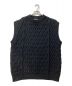 AURALEE（オーラリー）の古着「HARD TWIST MERINO ARAN KNIT VEST A9AV04FM 19AW」｜ブラック