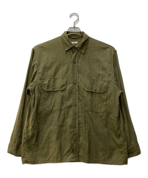 COMOLI（コモリ）COMOLI (コモリ) ベタシャン CPOシャツ  T01-02011 オリーブ サイズ:2の古着・服飾アイテム