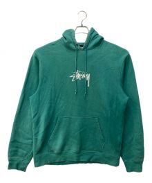 stussy（ステューシー）の古着「プルオーバーロゴパーカー」｜グリーン