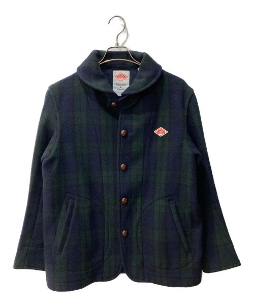 DANTON（ダントン）DANTON (ダントン) 丸襟ウールモッサジャケット JD-8237 グリーン サイズ:42の古着・服飾アイテム