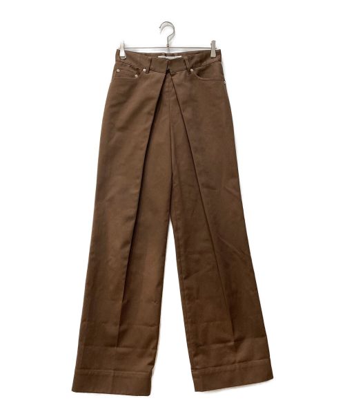 JOHN LAWRENCE SULLIVAN（ジョンローレンスサリバン）JOHN LAWRENCE SULLIVAN (ジョンローレンスサリバン) Wide Trouser 2A032-0220-59  STUDIOUS限定 ブラウン サイズ:42の古着・服飾アイテム