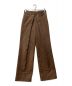 JOHN LAWRENCE SULLIVAN（ジョンローレンスサリバン）の古着「Wide Trouser 2A032-0220-59  STUDIOUS限定」｜ブラウン