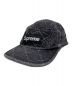 SUPREME（シュプリーム）の古着「Punched Denim Camp Cap」｜ブラック