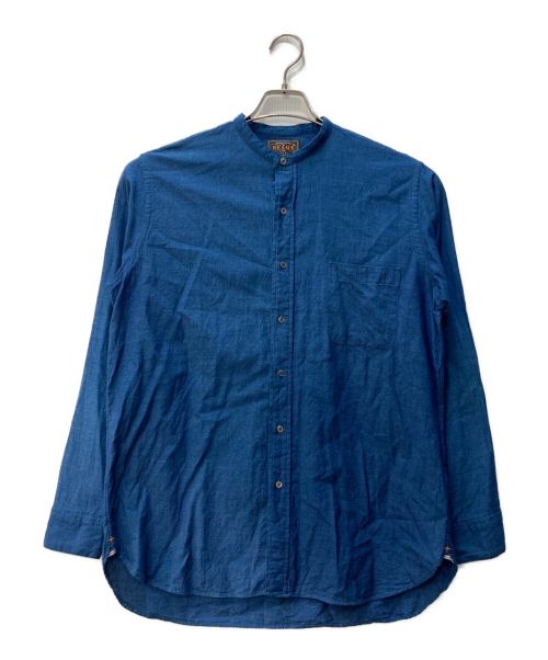 BEAMS PLUS（ビームスプラス）BEAMS PLUS (ビームスプラス) Band Collar Indigo Chambray  38-11-0442-139 インディゴ サイズ:Sの古着・服飾アイテム