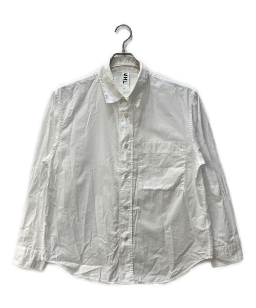 MHL（エムエイチエル）MHL (エムエイチエル) GARMENT DYE COTTON POPLIN ホワイト サイズ:Sの古着・服飾アイテム