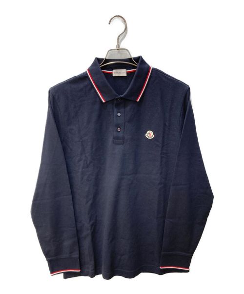 MONCLER（モンクレール）MONCLER (モンクレール) 	MAGLIA POLO MANICA LUNGA　長袖ポロシャツ　G20918B7010084556 ネイビー サイズ:XL 未使用品の古着・服飾アイテム