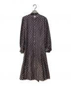Karl Lagerfeldカール ラガーフェルド）の古着「モノグラムシルクドレス」｜マルチカラー