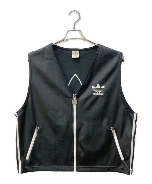 adidas（アディダス）adidas (アディダス) トレフォイルベスト ブラック サイズ:L-XLの古着・服飾アイテム