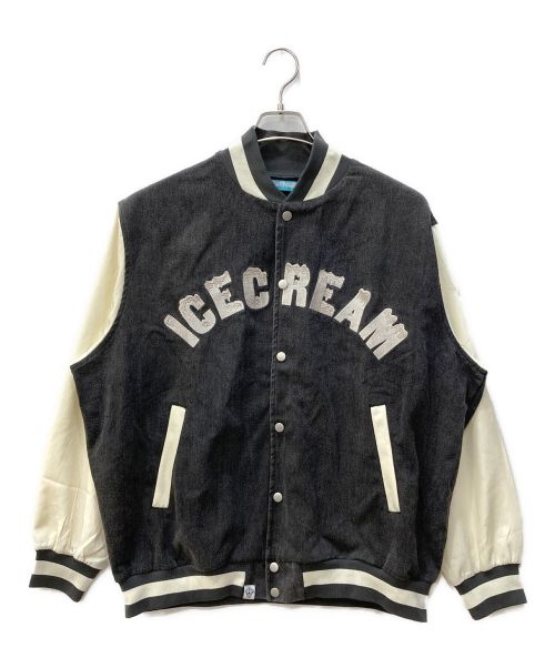 ICE CREAM（アイスクリーム）ICE CREAM (アイスクリーム) WASHED DENIM BLOUSON ブラック サイズ:Мの古着・服飾アイテム