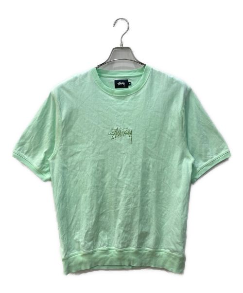 stussy（ステューシー）stussy (ステューシー) ロゴ刺繍Tシャツ グリーン サイズ:Мの古着・服飾アイテム