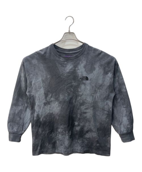 THE NORTHFACE PURPLELABEL（ザ・ノースフェイス パープルレーベル）THE NORTHFACE PURPLELABEL (ザ・ノースフェイス パープルレーベル) 7oz Tie Dye L/S Logo Tee グレー サイズ:Sの古着・服飾アイテム