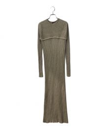 TODAYFUL（トゥデイフル）の古着「Mix Boucle Knitdress　12320306」｜ブラウン