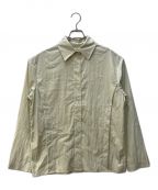 TODAYFULトゥデイフル）の古着「Sidetuck Silky Shirts」｜ライトグリーン