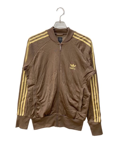 adidas（アディダス）adidas (アディダス) トラックジャケット ブラウン サイズ:XLの古着・服飾アイテム