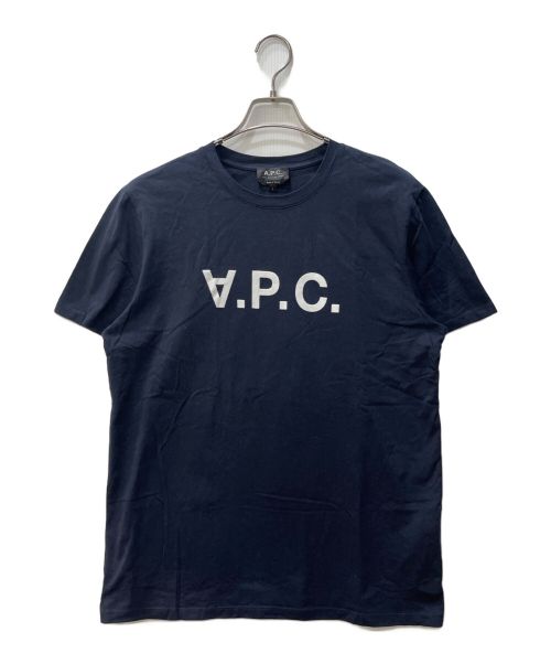 A.P.C.（アーペーセー）A.P.C. (アーペーセー) VPCロゴプリントTシャツ ネイビー サイズ:Lの古着・服飾アイテム