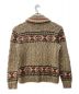 RRL (ダブルアールエル) HAND KNIT ジャカード カーディガン ブラウン サイズ:S：66000円