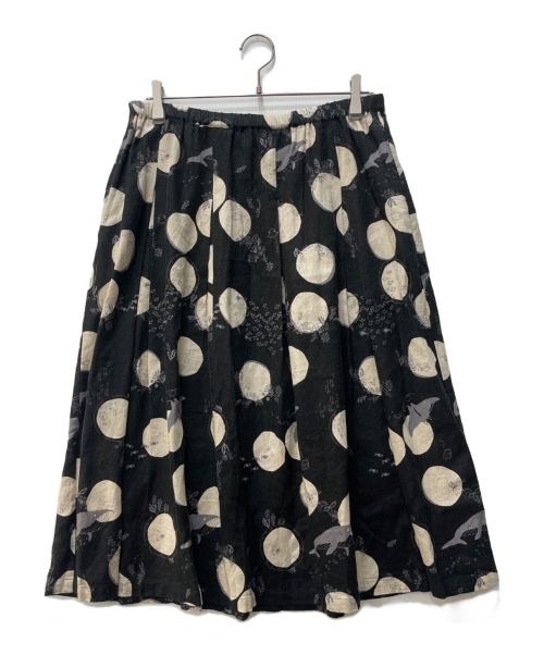 Marble SUD（マーブルシュッド）Marble SUD (マーブルシュッド) Sea Dots Tuck Skirt ブラック サイズ:Ｆの古着・服飾アイテム