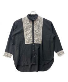 Marble SUD（マーブルシュッド）の古着「刺繍シャツ　05CF069005」｜グレー