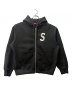 SUPREMEシュプリーム）の古着「S Logo Zip Up Hooded Sweatshirt」｜ブラック