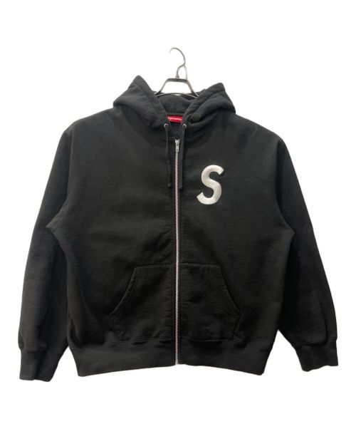 SUPREME（シュプリーム）SUPREME (シュプリーム) S Logo Zip Up Hooded Sweatshirt ブラック サイズ:Ｌの古着・服飾アイテム