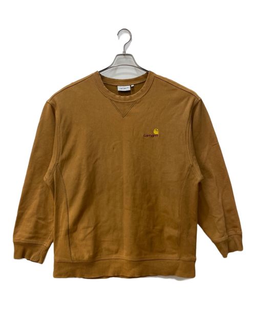 CarHartt（カーハート）CarHartt (カーハート) AMERICAN SCRIPT SWEAT ブラウン サイズ:XXLの古着・服飾アイテム