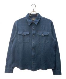 RRL（ダブルアールエル）の古着「ガーンジ―パターンジャカードワークシャツ」｜インディゴ