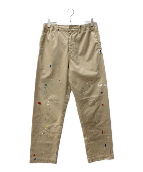 SAPEur（サプール）SAPEur (サプール) SKATE PAINT CHINO PANTS ベージュ サイズ:XLの古着・服飾アイテム