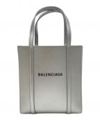 BALENCIAGAバレンシアガ）の古着「Small Metallic Daily Tote Bag 2WAYショルダーバッグ」｜シルバー