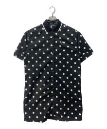 FRED PERRY（フレッドペリー）の古着「DOT REVERE SHIRT DRESS」｜ブラック