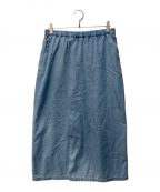 THE NORTHFACE PURPLELABELザ・ノースフェイス パープルレーベル）の古着「Light Denim Wrap Skirt」｜ブルー