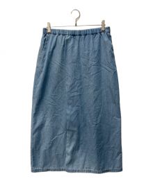 THE NORTHFACE PURPLELABEL（ザ・ノースフェイス パープルレーベル）の古着「Light Denim Wrap Skirt」｜ブルー