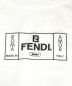 中古・古着 FENDI (フェンディ) ロゴプリントTシャツ ホワイト サイズ:38：9000円