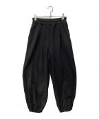 MAISON SPECIALメゾンスペシャル）の古着「Balloon Sweat Pants　21241465205」｜ブラック