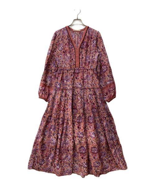 ne quittez pas（ヌキテパ）ne quittez pas (ヌキテパ) COTTON ETHNIC PRINT DRESS　010492094NU ピンク サイズ:Freeの古着・服飾アイテム