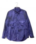 ZUCCAズッカ）の古着「タイダイ柄ナイロンシャツ　LIMONTA ECONYL Shirt　CZ42FO907」｜パープル