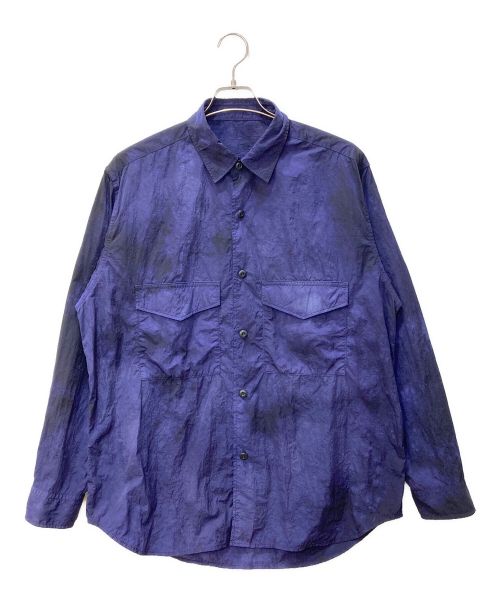 ZUCCA（ズッカ）ZUCCA (ズッカ) タイダイ柄ナイロンシャツ　LIMONTA ECONYL Shirt　CZ42FO907 パープル サイズ:Mの古着・服飾アイテム