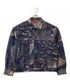 SUPREMEシュプリーム）の古着「Archive Denim Jacquard Trucker Jacket」｜ブルー