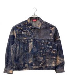 SUPREME（シュプリーム）の古着「Archive Denim Jacquard Trucker Jacket」｜ブルー