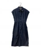 AURALEEオーラリー）の古着「HARD TWIST LIGHT DENIM ONE-PIECE　A21SD06LD」｜インディゴ